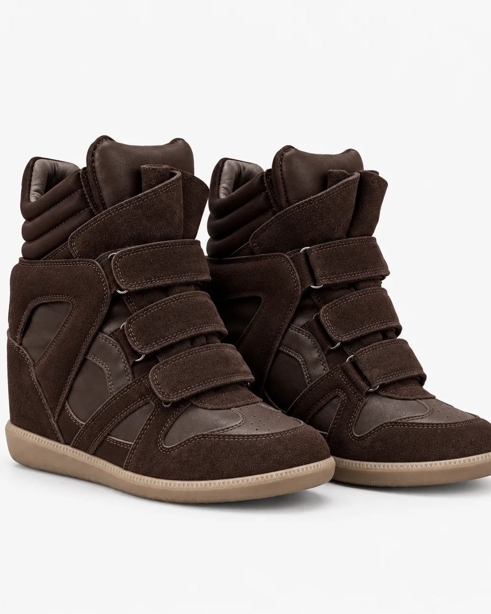 bybootelier leather wedge sneakers
