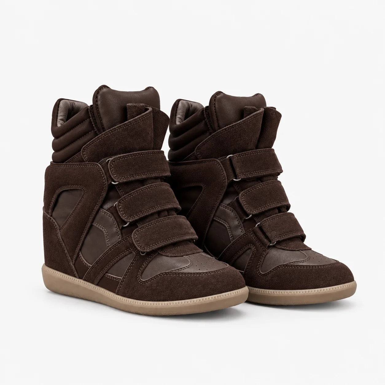 bybootelier leather wedge sneakers
