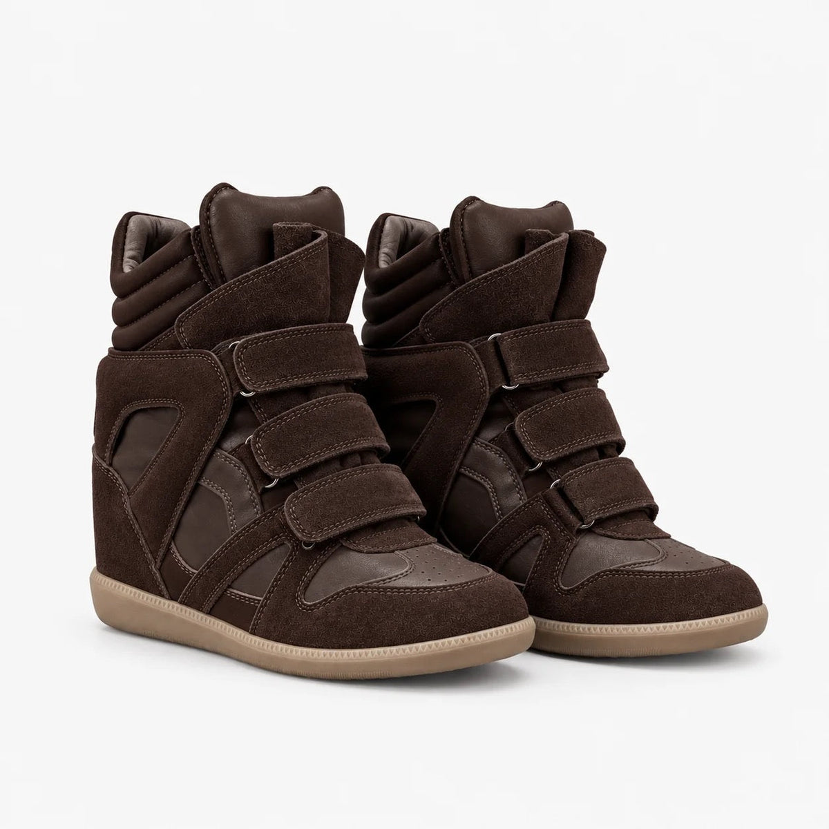 bybootelier leather wedge sneakers